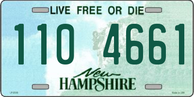 NH license plate 1104661