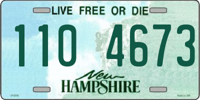 NH license plate 1104673