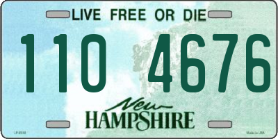 NH license plate 1104676