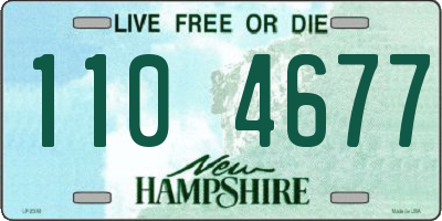 NH license plate 1104677