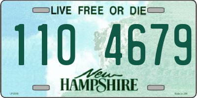 NH license plate 1104679
