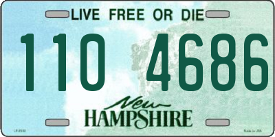 NH license plate 1104686