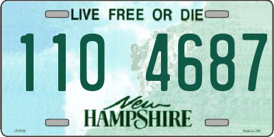 NH license plate 1104687