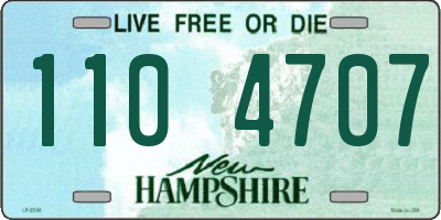 NH license plate 1104707