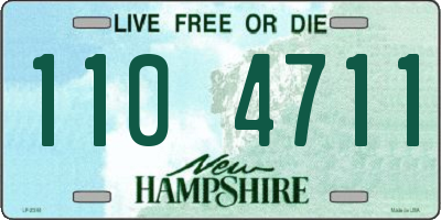 NH license plate 1104711