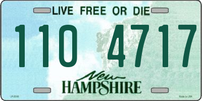 NH license plate 1104717