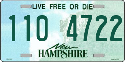 NH license plate 1104722