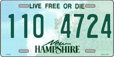 NH license plate 1104724