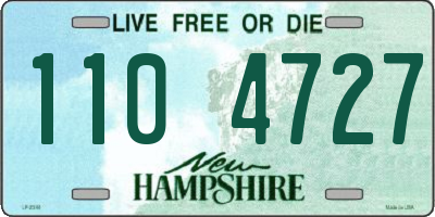 NH license plate 1104727