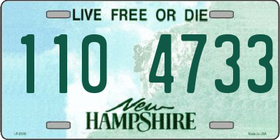 NH license plate 1104733