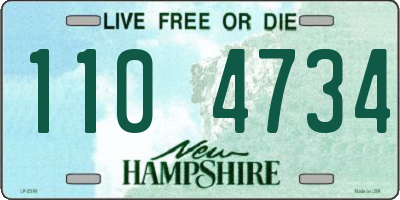 NH license plate 1104734