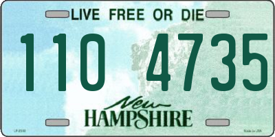 NH license plate 1104735