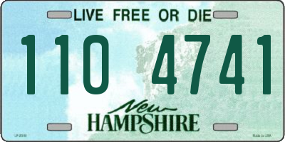 NH license plate 1104741