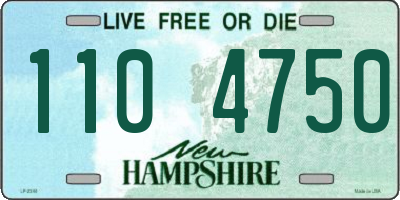 NH license plate 1104750