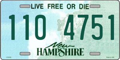 NH license plate 1104751
