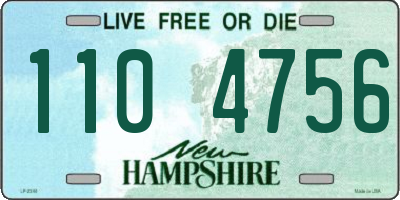 NH license plate 1104756