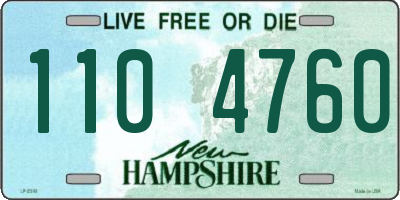 NH license plate 1104760