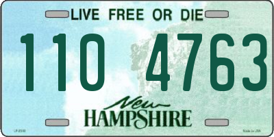 NH license plate 1104763