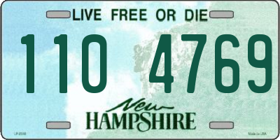 NH license plate 1104769