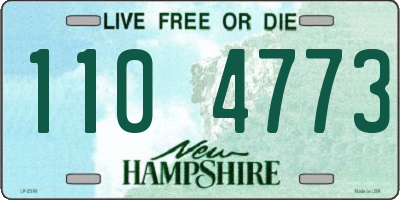 NH license plate 1104773