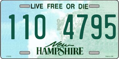 NH license plate 1104795