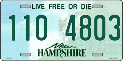 NH license plate 1104803