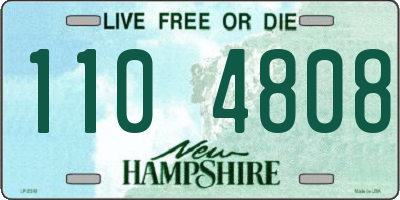 NH license plate 1104808