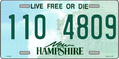 NH license plate 1104809
