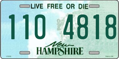 NH license plate 1104818