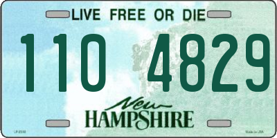 NH license plate 1104829