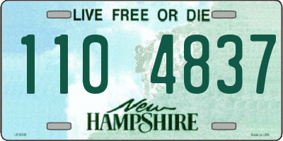 NH license plate 1104837