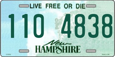 NH license plate 1104838