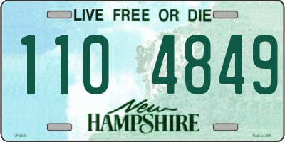 NH license plate 1104849