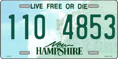 NH license plate 1104853