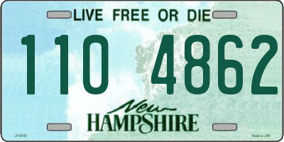 NH license plate 1104862