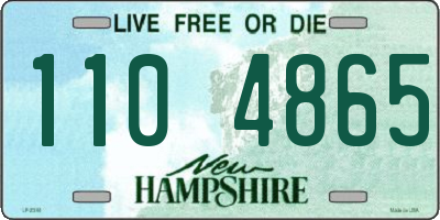 NH license plate 1104865