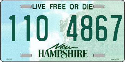 NH license plate 1104867