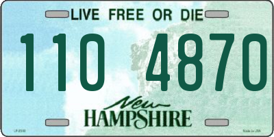 NH license plate 1104870
