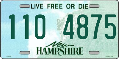 NH license plate 1104875