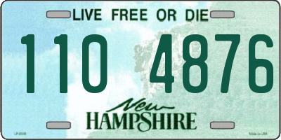 NH license plate 1104876