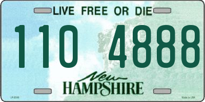 NH license plate 1104888