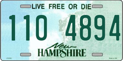 NH license plate 1104894