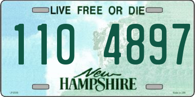 NH license plate 1104897