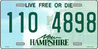 NH license plate 1104898