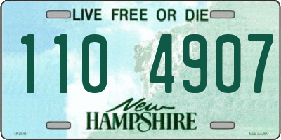NH license plate 1104907