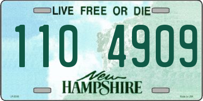 NH license plate 1104909
