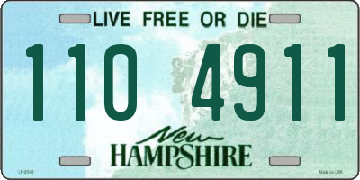 NH license plate 1104911