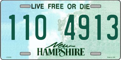 NH license plate 1104913