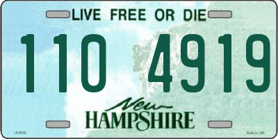 NH license plate 1104919