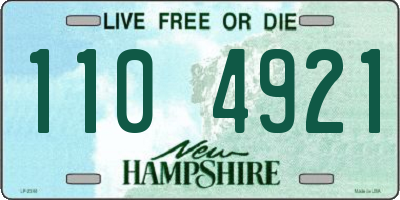 NH license plate 1104921